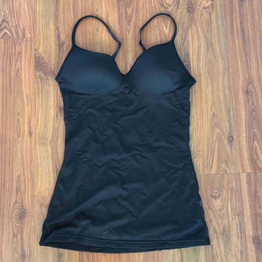 Maidenform black shape wear spaghetti strap size S